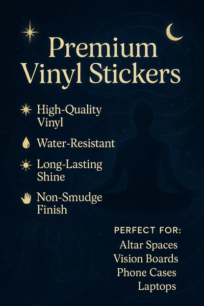 Smudge Off Sticker Bundle – Set of 3 Spiritual Cleansing Vinyl Decals for Laptops, Water Bottles & Journals